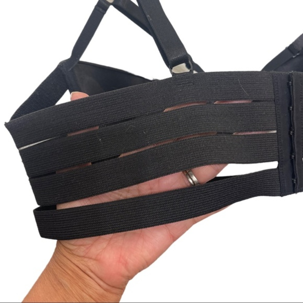 OH LA LA CHERIE Caged Bra Black Size 1X - Picture 3 of 4